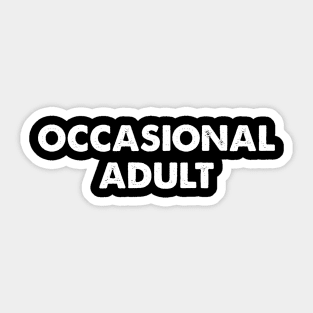 Occasional Adult Sticker